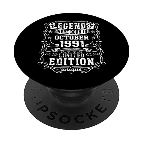 Comprar Cumpleaños Octubre 1991 Edición Limitada Regalo Used Vintage PopSockets BlackFriday PopGrip Intercambiable Top Precio 2024 | regaloscumple.com
