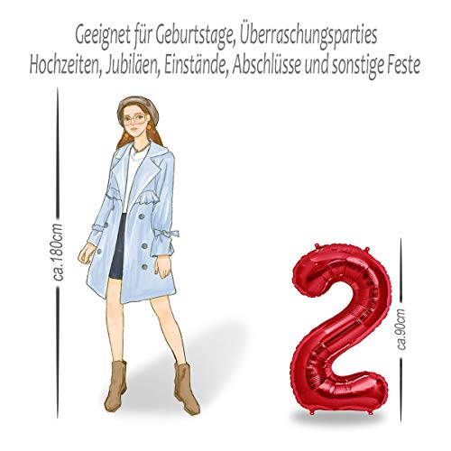 Ofertas en regaloscumple.com FUNXGO Numero rojo 100 & - Cumpleãnos - globo años - 2 - cumpleaños, sorpresas,