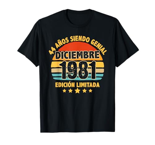 Consigue ahora Diciembre 1981 44 Años Hombre Cumpleaños Diciembre 1981 Camiseta Cumpleaños Ofertas 2025 | regaloscumple.com