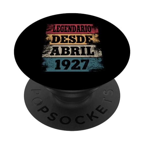 Consigue Catálogo ahora Legendario Desde Abril 1927 - Cumpleaños 97 Años PopSockets PopGrip Intercambiable Rebajas 2024 | regaloscumple.com