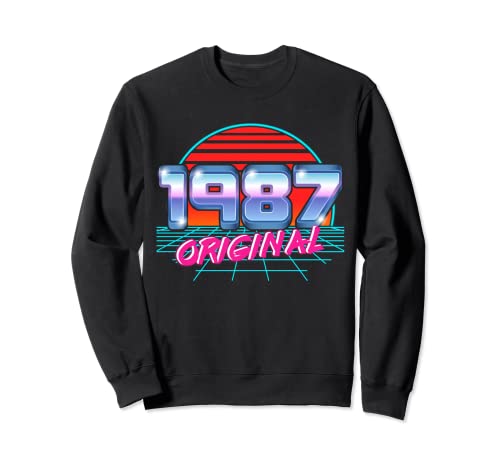 Consigue ahora Original 1987 Retro 36 Cumpleaños Cumpleaños Vaporwave Style 36 Años Sudadera Top Precio 2024 | regaloscumple.com