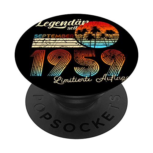 Comprar Cumpleaños legendario desde septiembre 1959 Catálogo regalo PopSockets PopGrip Intercambiable Top Precio 2023 | regaloscumple.com