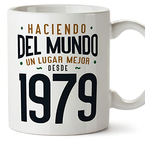 Comprar MUGFFINS Tazas 1979 Cumpleaños - BlackFriday En Español - Haciendo del Mundo un Lugar Mejor - 11 oz / 330 ml - Regalo original y divertido Top Precio 2024 | regaloscumple.com