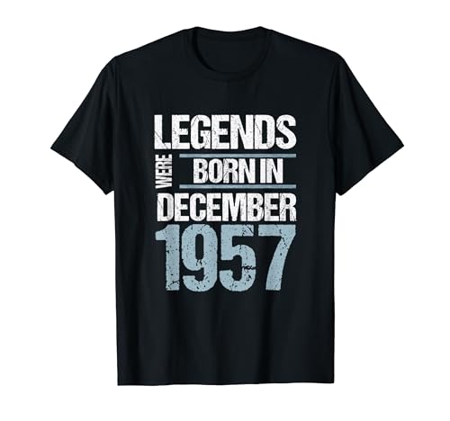 Comprar Las leyendas nacieron en Regalos diciembre 1957 Cumpleaños Camiseta Top Precio 2024 | regaloscumple.com
