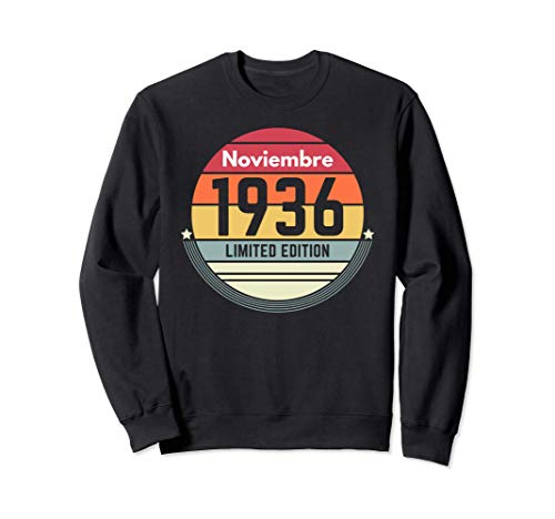 Consigue ahora 85 Años Cumpleaños Regalo Nacido BlackFriday En Noviembre 1936 Mujer Sudadera Rebajas 2024 | regaloscumple.com