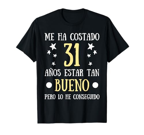 Consigue ahora 31 Años Hombre Ideas para regalar Divertido Regalo Cumpleaños Bueno Camiseta Ofertas 2025 | regaloscumple.com