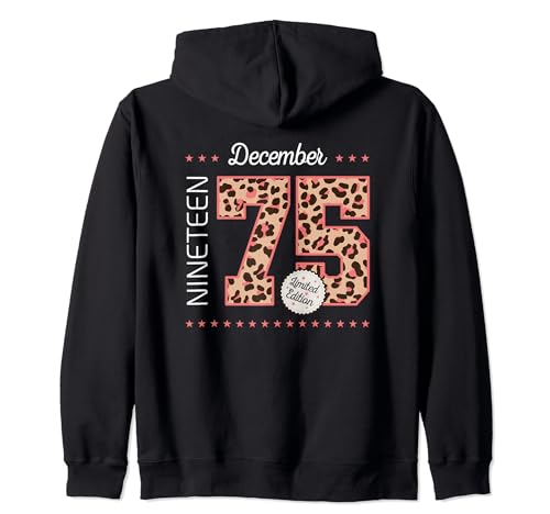 Comprar 1975 Diciembre Mes Año nacimiento Edición limitada Sudadera con Capucha Cumpleaños Ofertas 2024 | regaloscumple.com