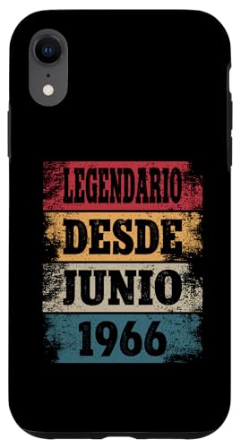 Comprar Carcasa para iPhone XR Legendario Desde Junio 1966 Regalos - Cumpleaños 58 Años Rebajas 2024 | regaloscumple.com