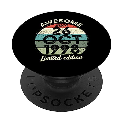 Consigue ahora Navidad Camiseta cumpleaños 25 años 26 octubre 1998 25 cumpleaños PopSockets PopGrip Intercambiable Top Precio 2025 | regaloscumple.com