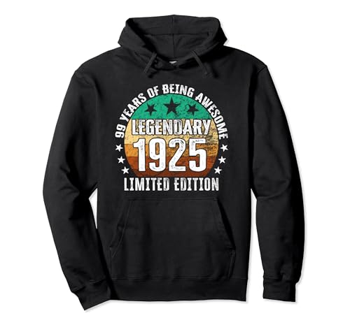 Consigue ahora Edición Regalos limitada 99 cumpleaños Nacido en 1925 Sudadera con Capucha Rebajas 2023 | regaloscumple.com
