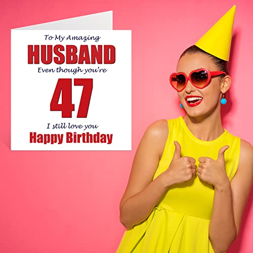 Top Precios Divertidas tarjetas   cumpleaños 47 para marido – 47 I Still Love You – Tarjeta   feliz cumpleaños para marido   esposa pareja  cuarenta y siete cuarenta y séptimo esposo  tarjetas   felicitación