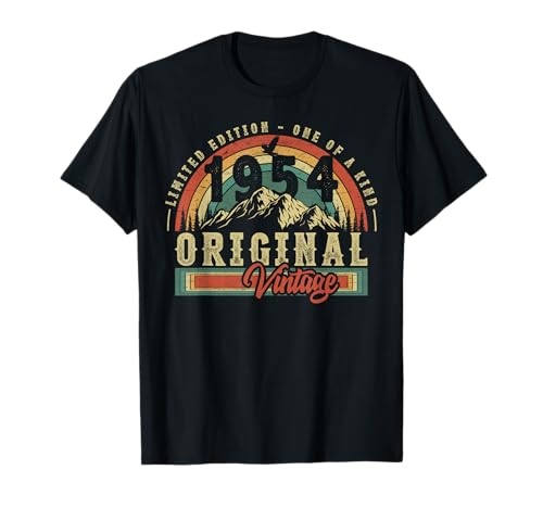 Consigue BlackFriday ahora 1954 Vintage Cumpleaños Retro Hombres Señoras Regalo Camiseta Rebajas 2024 | regaloscumple.com