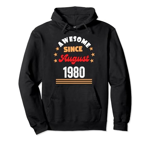 Consigue ahora Agosto 1980 Cumpleaños Impresionante desde 1980 Agosto Vintage Sudadera con Capucha Regalos Top Precio 2024 | regaloscumple.com