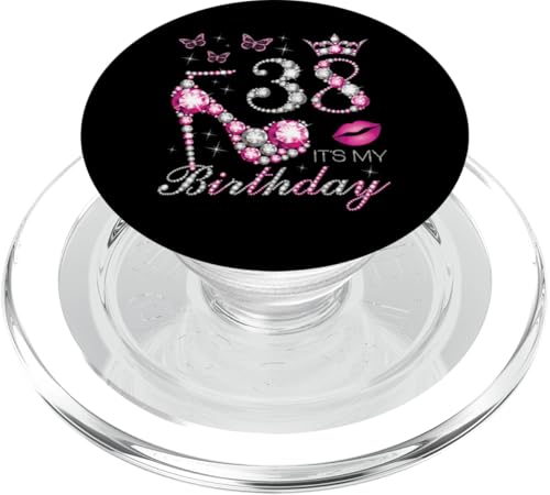 Consigue ahora 38 Es mi cumpleaños 38 años es Ideas para regalar mi cumpleaños número 38 PopSockets PopGrip para MagSafe Top Precio 2025 | regaloscumple.com