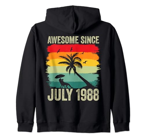 Comprar Promoción Impresionante desde julio 1988 Cumpleaños 36 años 36 Bday Sudadera con Capucha Ofertas 2024 | regaloscumple.com