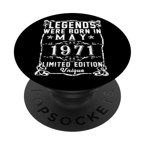Consigue ahora Cumpleaños Mayo 1971 Edición Limitada Regalo Legend May PopSockets PopGrip Intercambiable Regalos Ofertas 2023 | regaloscumple.com