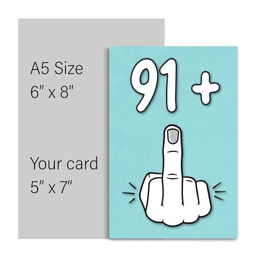 Comprar en Amazon + 1, divertida tarjeta cumpleaños mujeres u hombres 92 años