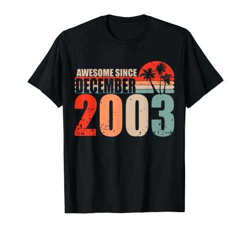 Comprar Impresionante desde diciembre 2003 Vintage 03 Cumpleaños Navidad Camiseta Rebajas 2024 | regaloscumple.com