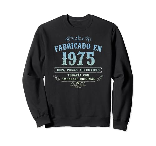 Consigue ahora Fabricado En Navidad 1975 Vintage Original 49 Cumpleaños Sudadera Ofertas 2024 | regaloscumple.com