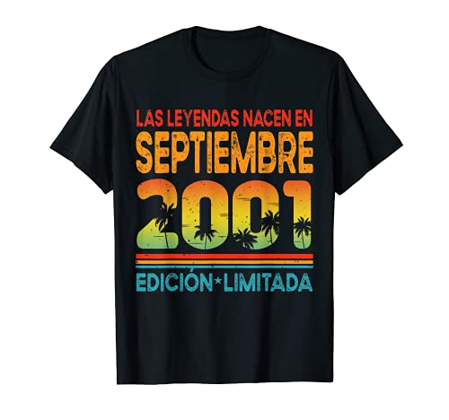 Consigue ahora Las Leyendas Nacen En Cumpleaños Septiembre 2001 20 Años Cumpleaños Camiseta Top Precio 2024 | regaloscumple.com
