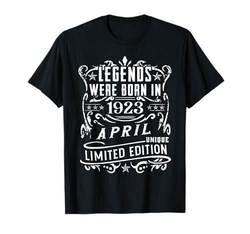 Consigue ahora Cumpleaños Navidad Abril 1923 Edición Limitada Regalo April Camiseta Rebajas 2024 | regaloscumple.com