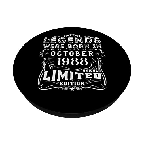 Ofertas de última hora Cumpleaños Octubre 1988 Edición Limitada Regalo Used Vintage PopSockets PopGrip Intercambiable
