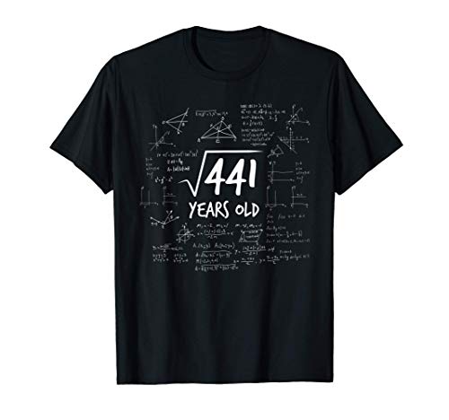 Consigue Regalos ahora 21 cumpleaños - raíz 441 matemáticas nerd matemáticas Camiseta Ofertas 2025 | regaloscumple.com
