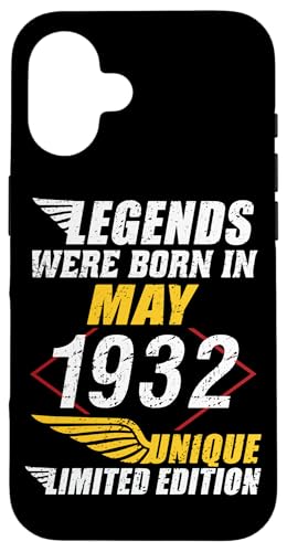 Comprar Carcasa para iPhone 16 Cumpleaños Mayo 1932 Edición Limitada Regalo Legend Navidad May Ofertas 2024 | regaloscumple.com