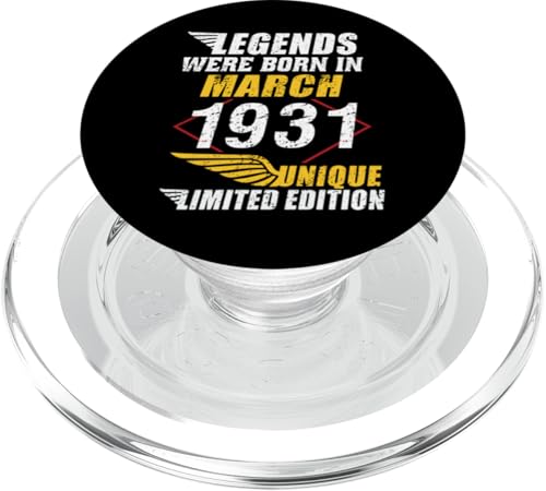 Consigue ahora Cumpleaños Marzo Promoción 1931 Edición Limitada Regalo March 1931 PopSockets PopGrip para MagSafe Ofertas 2024 | regaloscumple.com