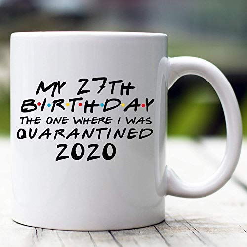 Consigue ahora Divertido regalo cuarentena número 27 Taza cuarentena cumpleaños número 27 Taza en cuarentena cumpleaños personalizada Taza Catálogo 27 cumpleaños Regalo para el cumpleaños número 27 MUGREEVA TA Ofertas 2024 | regaloscumple.com