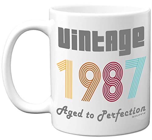 Comprar Catálogo Stuff4 Regalos cumpleaños número 37 para hombres y mujeres taza café vintage 1987 tazas cerámica aptas para lavavajillas taza mejor amigo para cumpleaños o Navidad regalos Top Precio 2024 | regaloscumple.com
