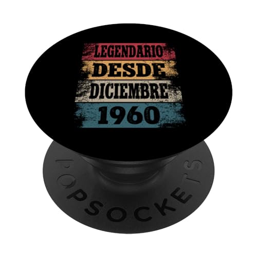 Consigue ahora Legendario Desde Diciembre 1960 - Cumpleaños 64 Años PopSockets PopGrip Promoción Intercambiable Ofertas 2024 | regaloscumple.com