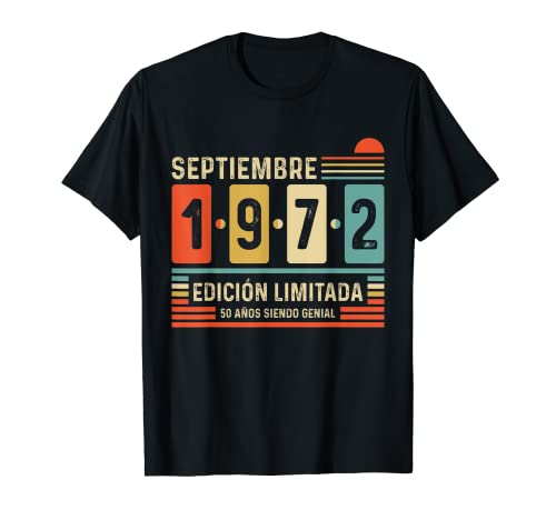 Consigue ahora Promoción 50 Años Septiembre 1972 Leyenda Regalo 50 Cumpleaños Camiseta Ofertas 2025 | regaloscumple.com