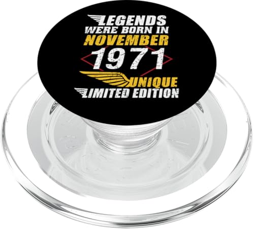Consigue ahora Cumpleaños Noviembre 1971 Edición Limitada Regalo Ideas para regalar Vintage PopSockets PopGrip para MagSafe Rebajas 2025 | regaloscumple.com