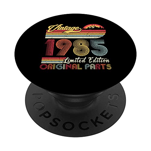 Consigue ahora 37 años Vintage 1985 Edición limitada Regalos 37 cumpleaños PopSockets PopGrip Intercambiable Rebajas 2025 | regaloscumple.com