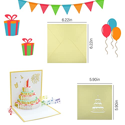Top Precios Cumpleaños Música Luz, Pop Tarjeta Cumpleaños, Cumpleaños Sobres, Cumpleaños Hombre Niños