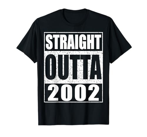 Comprar Straight Outta 2002 - Camiseta Regalos cumpleaños número 21 Camiseta Rebajas 2025 | regaloscumple.com