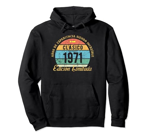 Consigue ahora Clásico Nacido En 1971 Vintage 53 Cumpleaños Catálogo Puesta De Sol Sudadera con Capucha Ofertas 2025 | regaloscumple.com