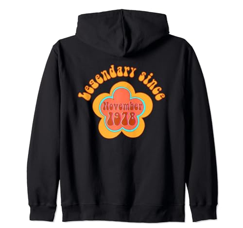 Consigue ahora Nacido en noviembre 1978 Cumpleaños Catálogo Legendario desde 1978 Sudadera con Capucha Top Precio 2024 | regaloscumple.com