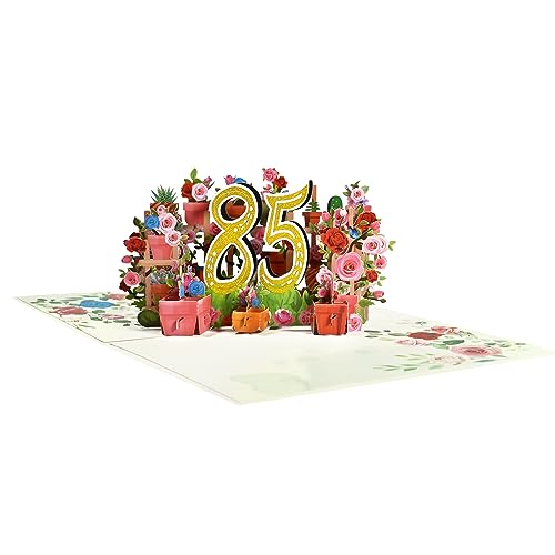 Ofertas GREETING ART Tarjeta de cumpleaños pop up, 85 cumpleaños, tarjeta nacimiento felicitación aniversario