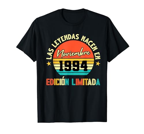 Consigue ahora BlackFriday La Leyendas Nacen en Noviembre 1994 27 cumpleaños Camiseta Top Precio 2025 | regaloscumple.com