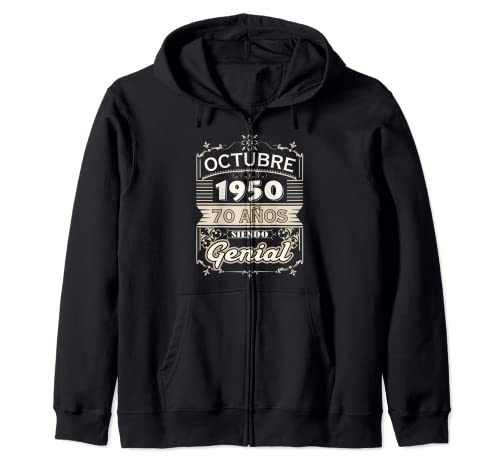 Consigue ahora Camiseta Octubre 1950 Navidad 70 Años Siendo Genial Cumpleaños 70 Sudadera con Capucha Ofertas 2023 | regaloscumple.com