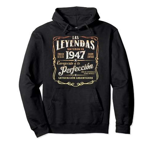 Consigue ahora Las Leyendas Nacieron En 1947 Promoción Vintage Original 77 Cumpleaños Sudadera con Capucha Rebajas 2024 | regaloscumple.com
