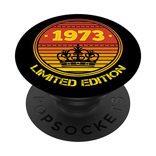 Comprar Vintage 1973 Pop Socket Navidad para teléfono retro divertido cumpleaños 1973 PopSockets PopGrip Intercambiable Top Precio 2025 | regaloscumple.com