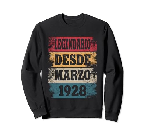 Consigue ahora Cumpleaños Legendario Desde Marzo 1928 - Cumpleaños 96 Años Sudadera Rebajas 2024 | regaloscumple.com