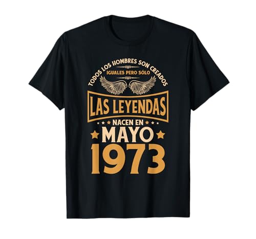 Comprar Cumpleaños Hombre Regalos Las Leyendas Mayo BlackFriday 1973 Camiseta Top Precio 2024 | regaloscumple.com