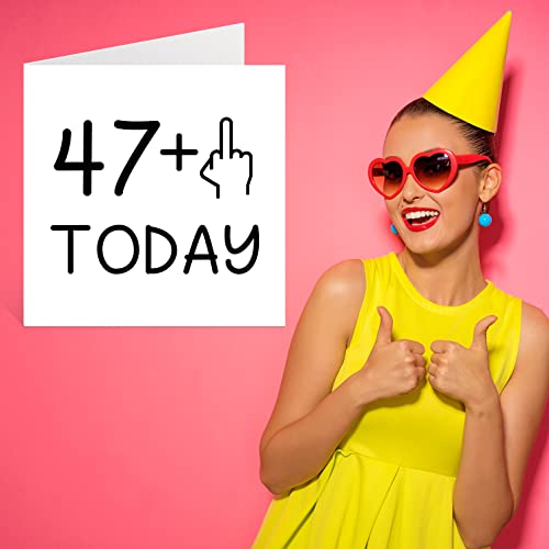 Mejores precios Divertida mujer, dedo medio, tarjetas cumpleaños groseras hombres, tarjetas felicitación cumpleaños