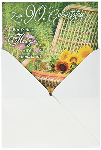 Oferta Flash Perleberg Romantica 7750055-2 - Tarjeta de felicitación de 90 cumpleaños