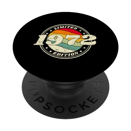 Comprar 1972 Vintage Cumpleaños BlackFriday Retro Edición Limitada Hombres Mujer PopSockets PopGrip Intercambiable Top Precio 2024 | regaloscumple.com