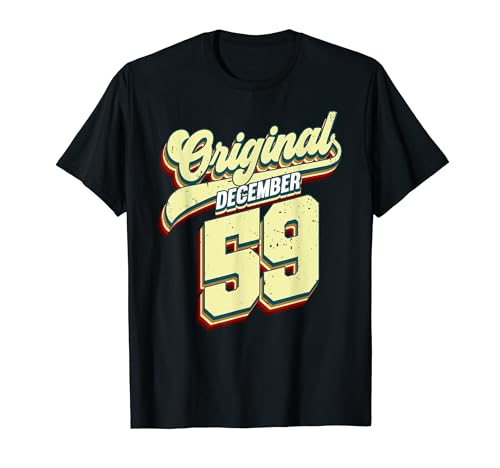 Consigue ahora Diciembre Original 1959 Navidad Camiseta Top Precio 2024 | regaloscumple.com